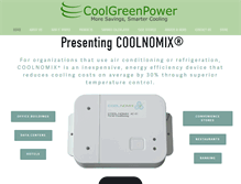 Tablet Screenshot of coolgreenpower.com